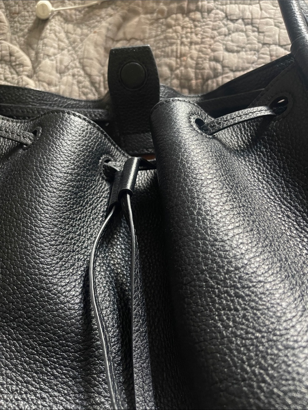 Proenza Schouler Black Pebbled Leather Shoulder Bag - Picture 3 of 4